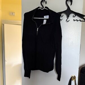 Old Navy Black Half-Zip Pullover
